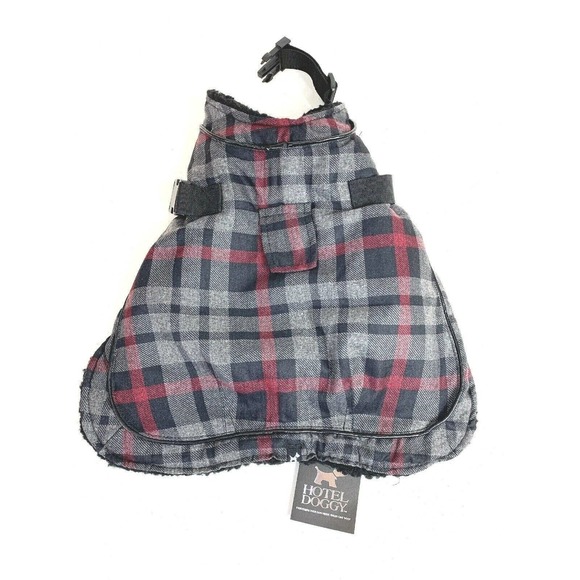 Hotel Doggy Plaid Winter Dog Harness Coat with Lining - XL - NEW - Picture 1 of 4